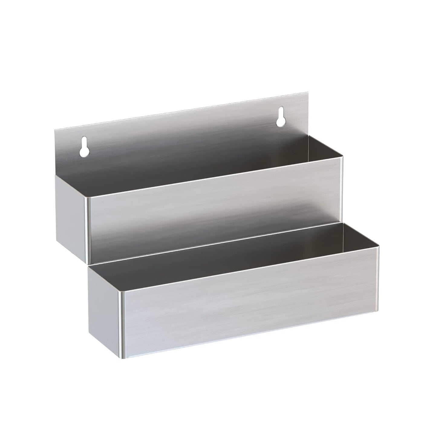 Stainless Steel Double Tier Speed Rail, Liquor Rack, Speed Rack, Bottle Holder - 15 Inch