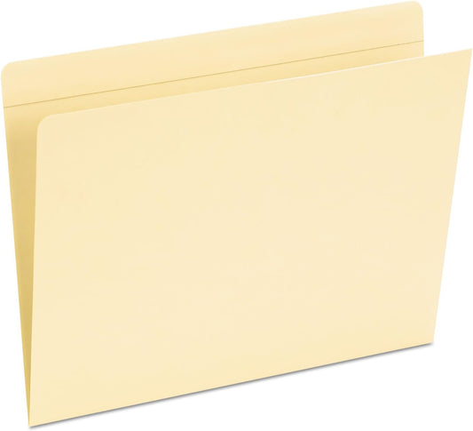 Pendaflex Pocket Folders, Straight Cut, Top Tab, Letter, Manila, 50 Per Box,(16651)