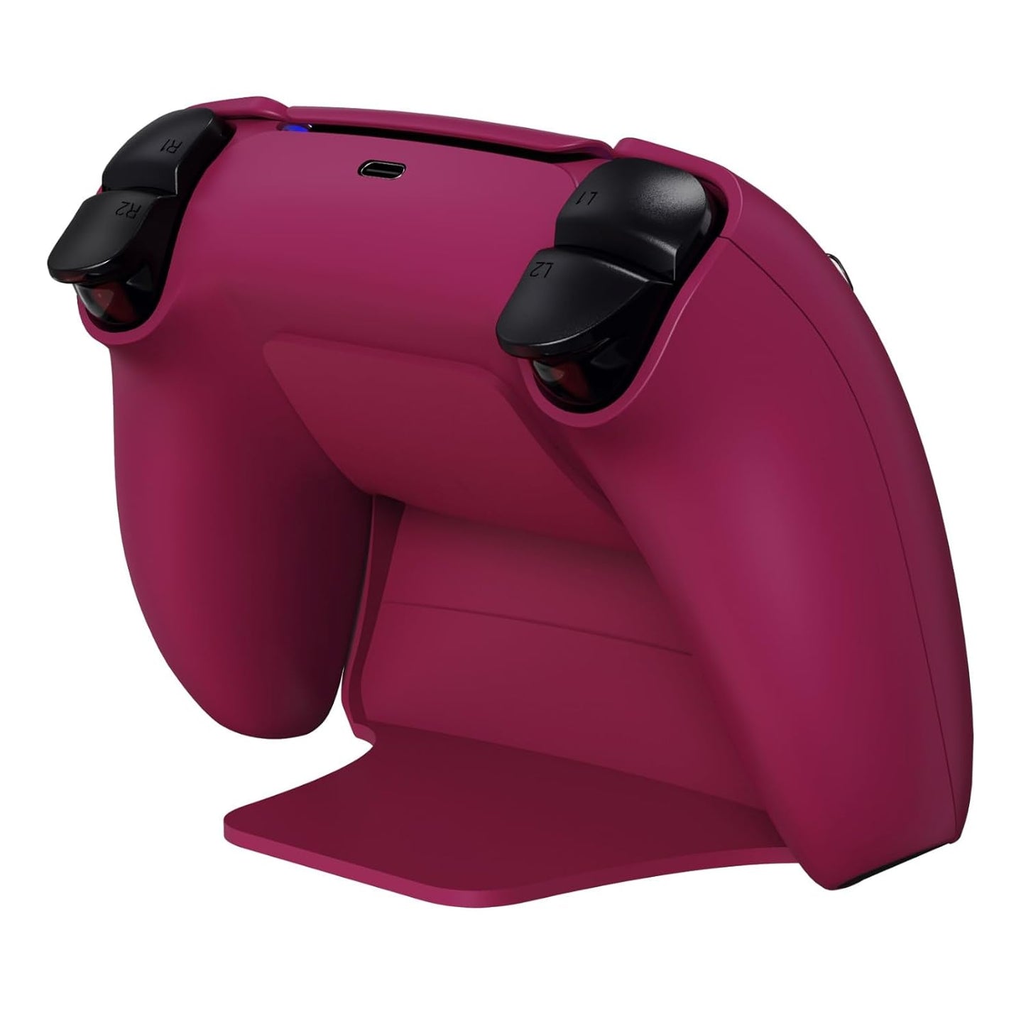 PlayVital 2 Pack Controller Display Stand for ps5, Gamepad Stand Desk Holder for ps5 Controller Accessories with Rubber Pads, Cosmic Red