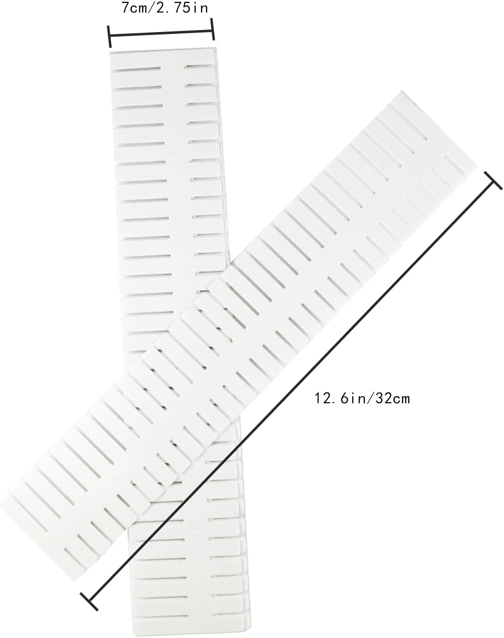 Adjustable Drawer Organizer Dividers Sock,Drawer Storage Partition Board, Sock Compartment Box, Free Combination Plastic Partition Board, Underwear Compartment Partition, White 20 PCS