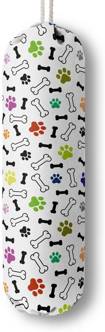 Dog Pattern Grocery Bags Holder & Organizer - Wall Mount Plastic Bags Storage Dispensers - Perfect For Shopping, Kitchen, Home & Gifts