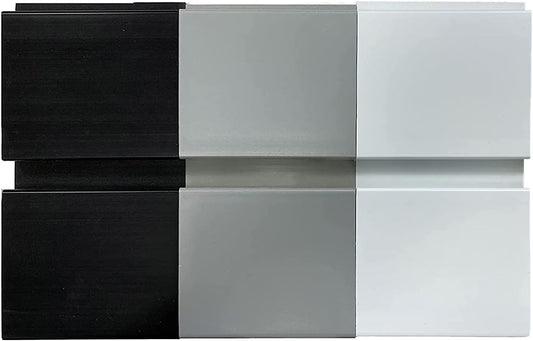 DLDIRECT 3 Colors - Slatwall Panel Garage Organizer: Heavy Duty Wall Mounted PVC Rack, Interlocking Slat Paneling for Garage Storage, Slotwall Board, Shelves System