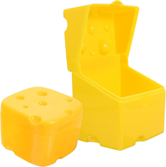 2pcs Slice Cheese Storage Containers with Sealing Lid for Refrigerator Practical Abs Butter and Cheese Keeper Boxes Kitchen Food Storage Bins for Freshness Preservation