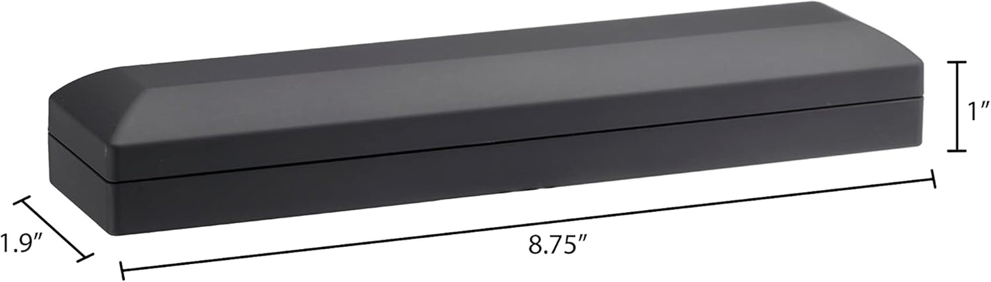 Allure - Luxury Bracelet Box With LED Light, Elegant Diamond Bracelet Case, For Unique Proposal, Engagement Or Wedding, Long Rectanglar Black Velvet Interior Jewelry Display Gift Box.