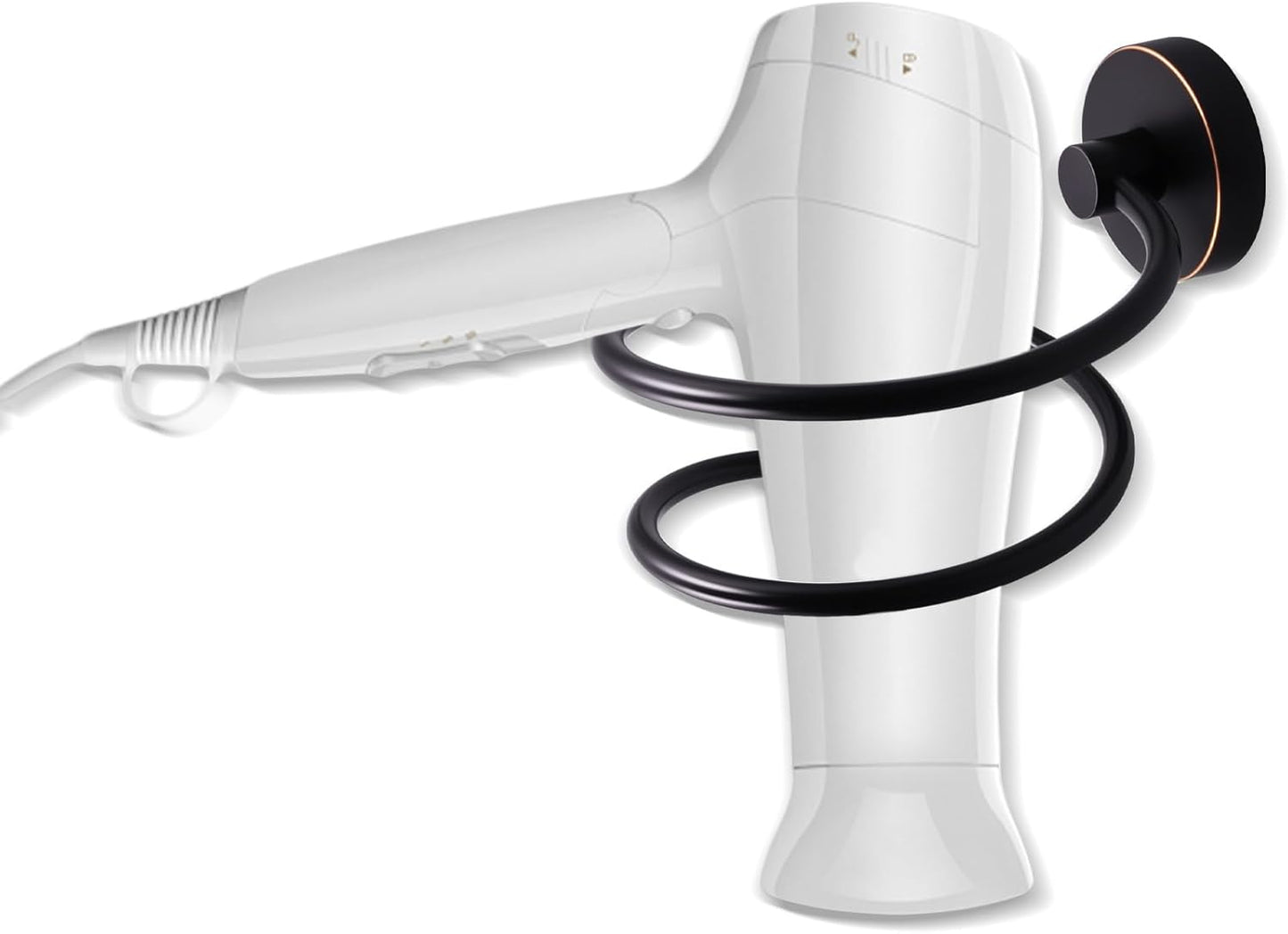 Hair Dryer Holder Hair Care Tools Holder Wall Mount Chrome Finished Stainless Steel Balck
