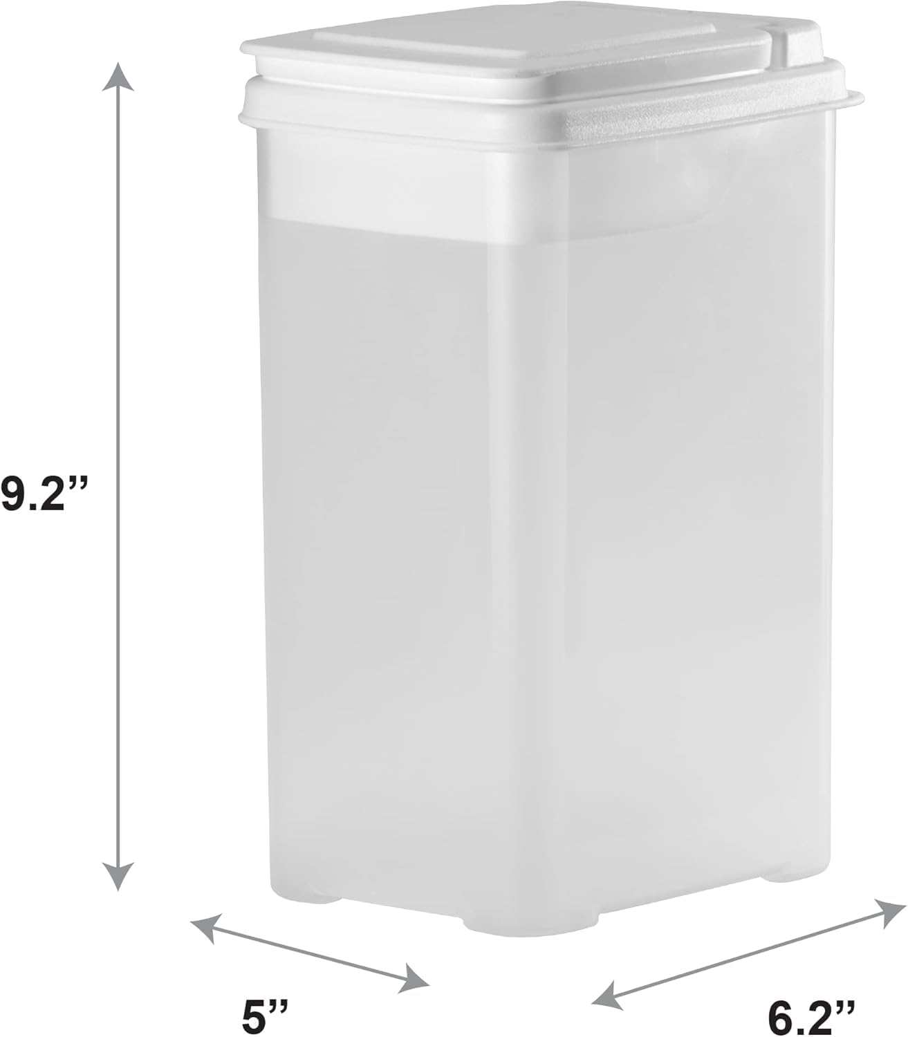 Buddeez Pet Treat Container for Dogs and Cats - 3.5 Quart Flip Top Storage Bin - Bites And Bones Design - Airtight Food Holder