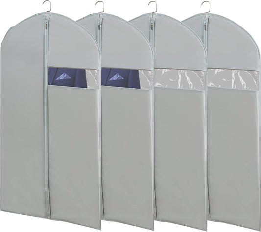 Suit Bags for Closet Storage, 43" Garment Bags for Hanging Clothes(Set of 4, 23.3'' X 43'')