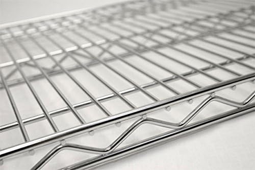 Omega 14" Deep x 42" Wide x 80" High 3 Tier Chrome Starter Shelving Unit