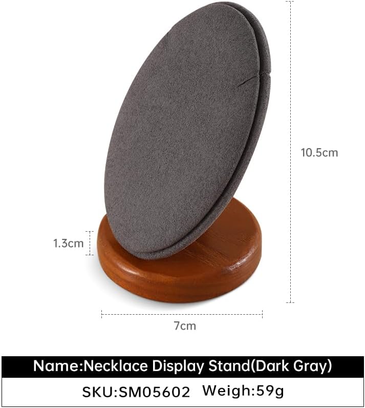 Necklace Holder, Small Jewelry Organizer Stand,Wooden Necklace Stand,Premium Earring Display for Vendors,Luxury Jewelry Display For Vendors,Grey Earring Stand