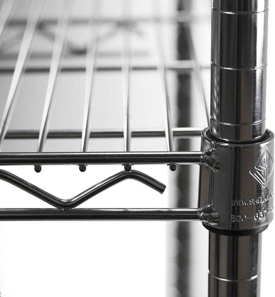 Shelving Inc. 8" d x 30" w Chrome Wire Shelving with 1 Tier Shelf, Weight Capacity 800lbs Per Shelf
