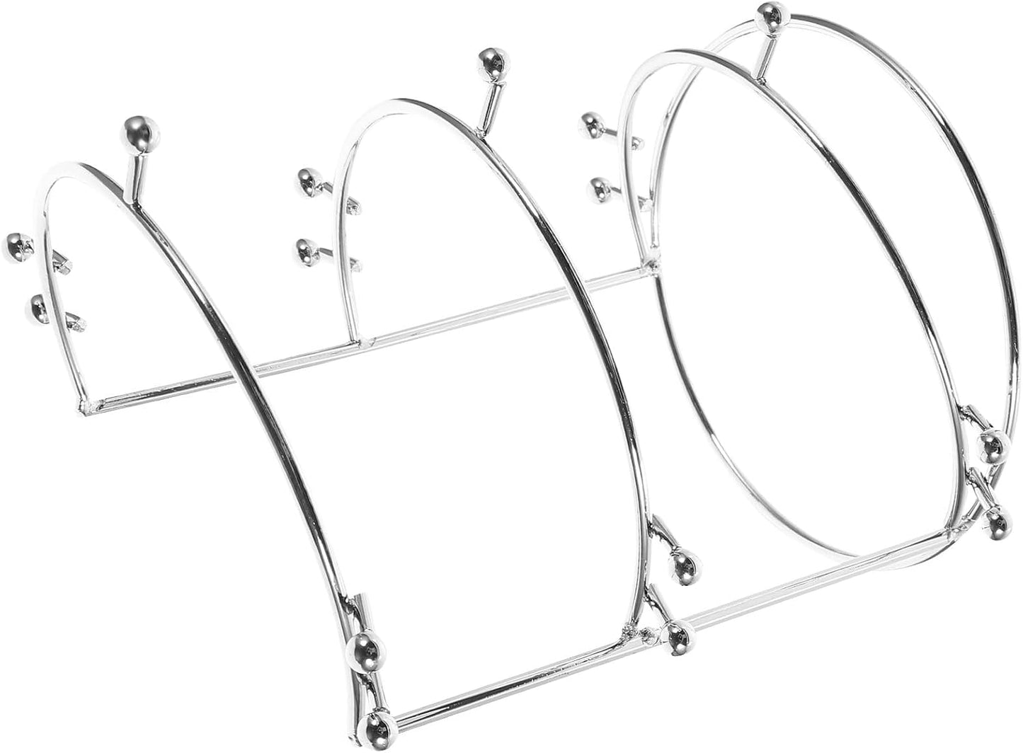 Three-tier Metal Crown Display Rack for Hairbands and Headpieces Elegant Gold-plated Headband Holder Stand Sturdy Portable Organizer for Weddings and Daily Use