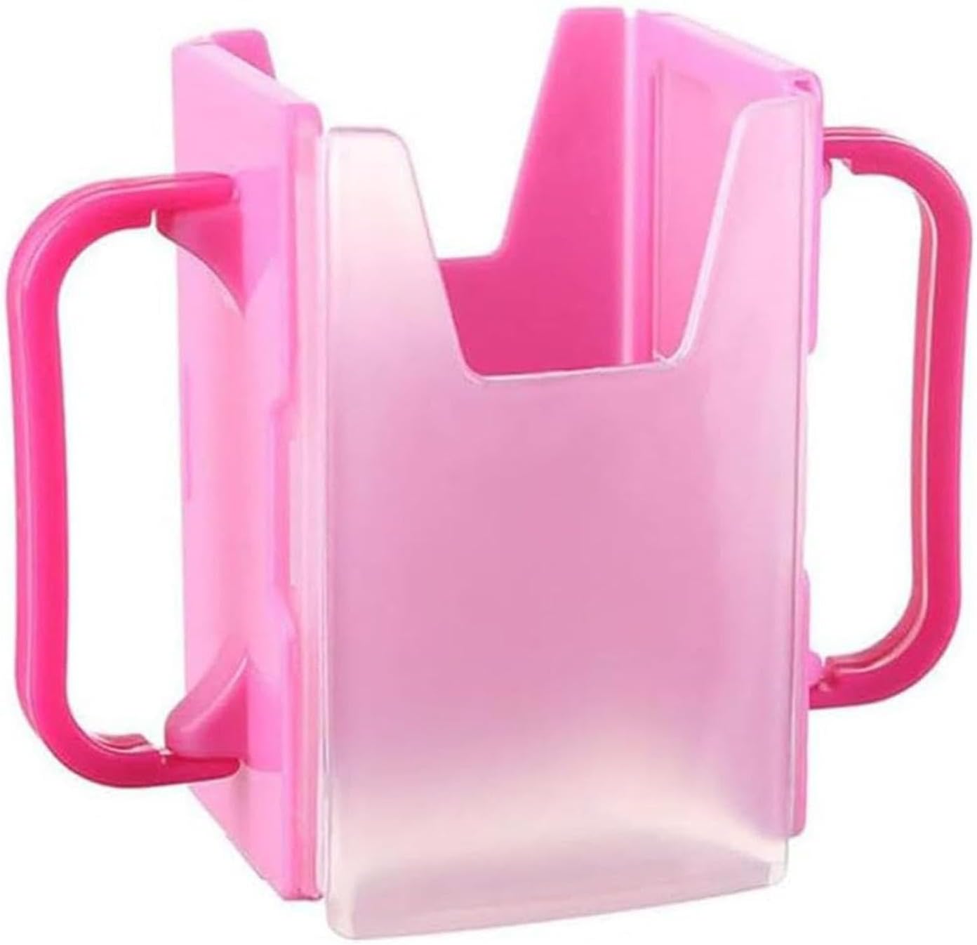 Milk Box Holder - Toddler Drinking Bottle Holder, Reusable Toddler Cup Holder | Squeeze Proof Pouch Holder, Portable Juice Bag Holder, Adjustable Drink Pouch Holder Suitable for Kids and Toddler