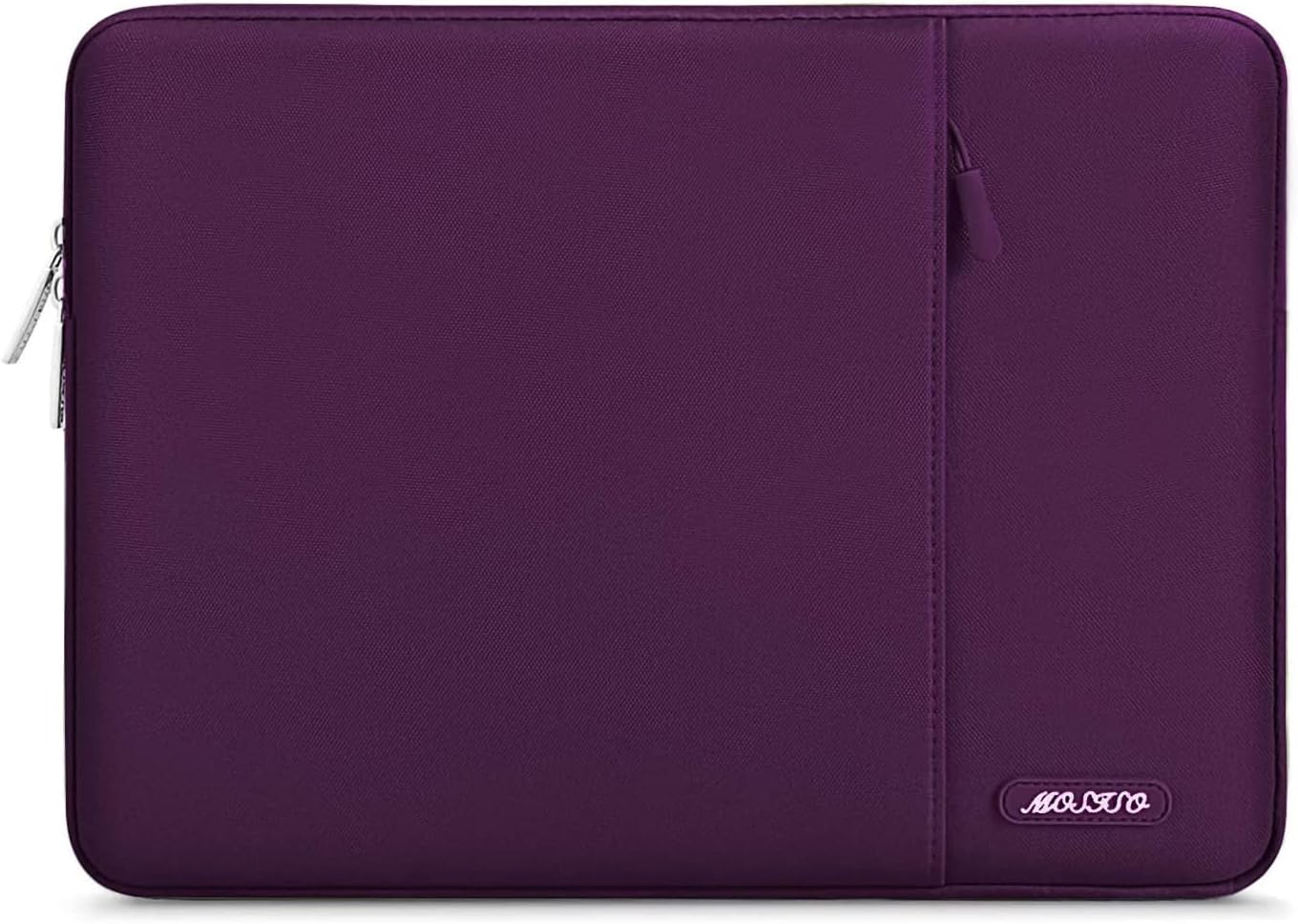 MOSISO Laptop Case 13 inch, 13 inch Laptop Sleeve Compatible with MacBook Air M4 M3 M2 M1 2025-2018 / Pro M2 M1 2025-2016, Polyester Vertical Computer Sleeve Bag with Pocket, Magenta Purple