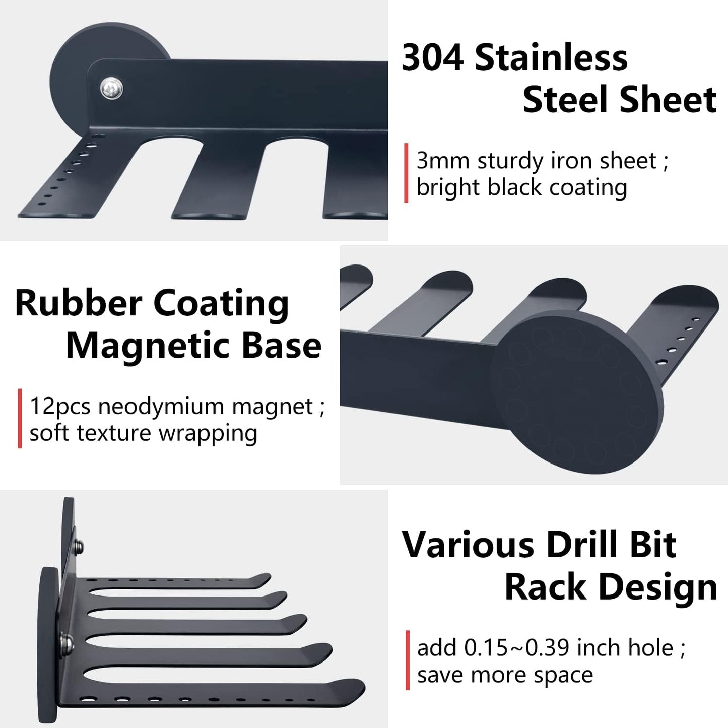 MUTUACTOR Power Tool Organizers and Storage Drill Tools Holder Magnetic Mount,1PCS Heavy Duty Magnetic Tool Holder,Utility Storage Rack for Garage,Warehouse,Clearance,Hand Tools,Workshop,Shed