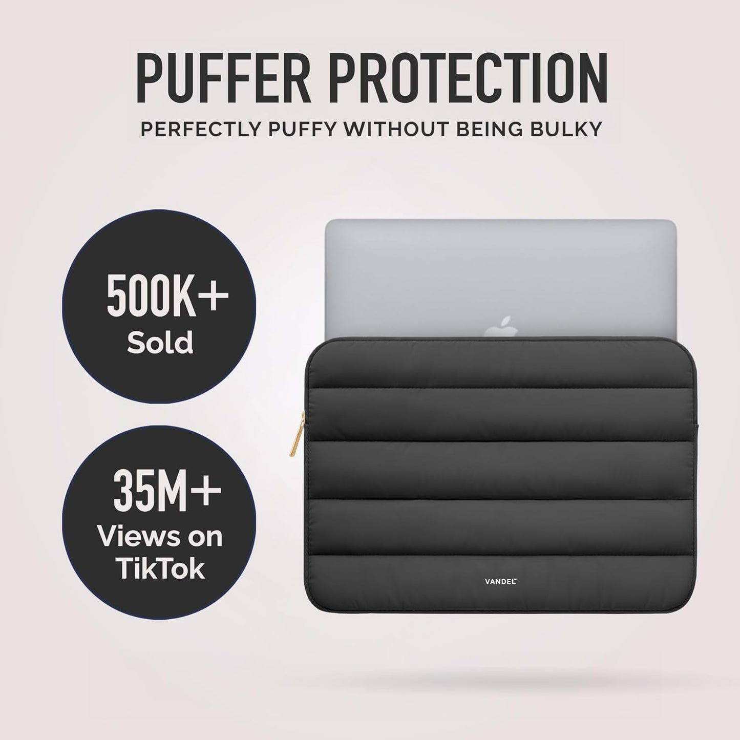 Vandel The Original Puffy Laptop Sleeve Case, 13-14 inch Laptop Sleeve Bag, Laptop Case 13.3 Inch, Compatible with MacBook Air 13/14, iPad 12.9, HP Dell ASUS, Computer Bag Cover