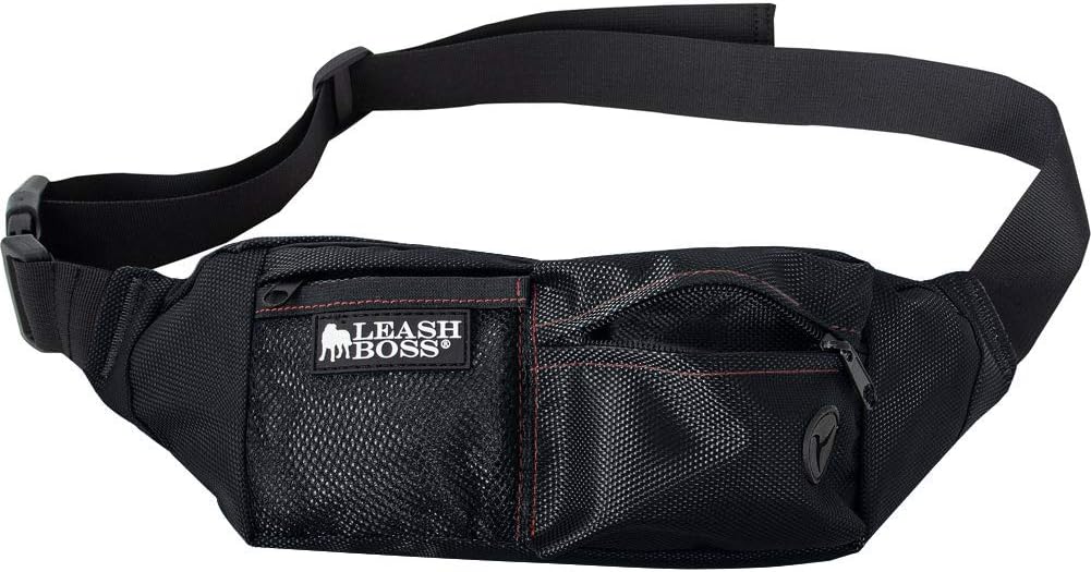 Leash Boss Dog Treat Pouch for Training | Training Treat Pouches for Pet Training | Treat Bag for Dog Training | Portable Kibble Snack Container for Pets | Fanny Pack Waist Belt Transport On The Go