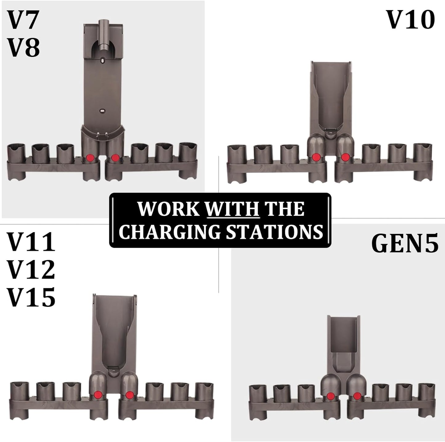 Attachments Mount Holders Compatible with Dyson Gen 5 Gen5 V15 V12 V11 V10 V8 V7 Vacuum Cleaner Accessories Storage Tool Replacement Parts