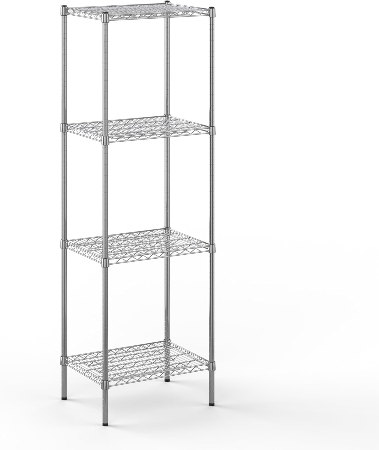 18" Deep x 24" Wide x 74" Height Wire Shelving Kit | 4-Tier | NSF Commercial Storage Rack Unit