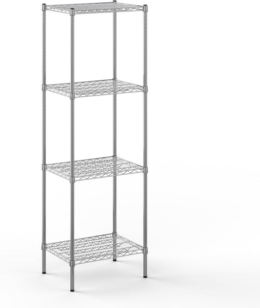 18" Deep x 24" Wide x 74" Height Wire Shelving Kit | 4-Tier | NSF Commercial Storage Rack Unit