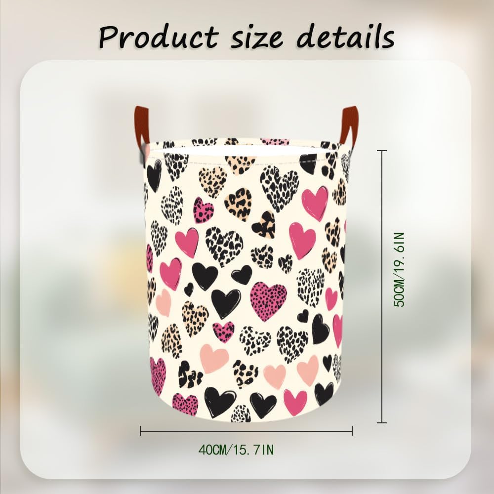 Laundry Baskets 15.7x19.7 Inch Large Collapsible Laundry Hamper with Handles Oxford Fabric Clothes Storage Bin Foldable Dirty Clothes Organizer for Bedroom Bathroom Dorm