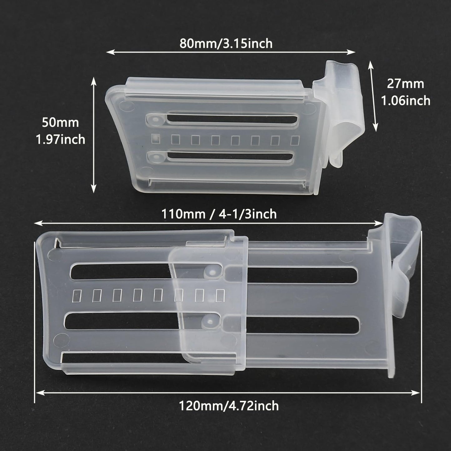 12PCS Adjustable Fridge Side Door Divider Kitchen Fridge Shelves Polypropylene Sorting Divider for Sorting Drawer and Storage Box