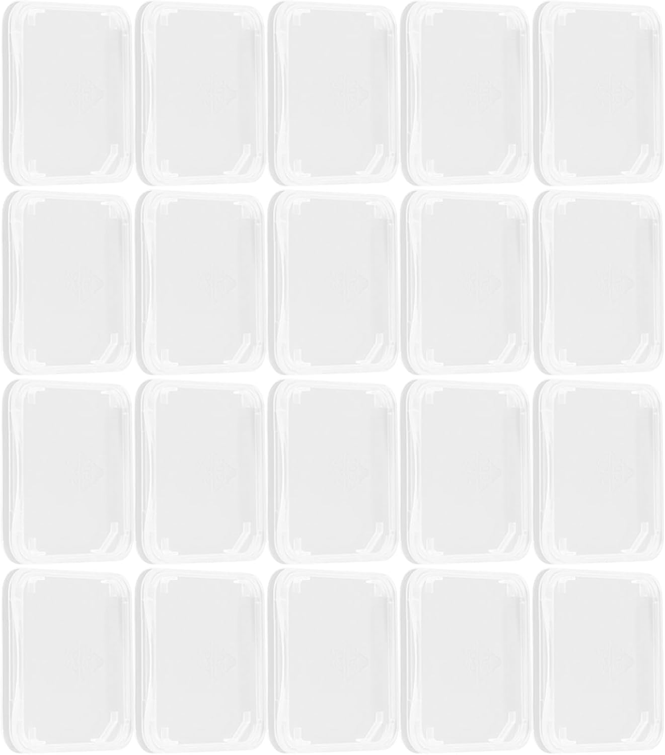 BESPORTBLE Transparent Memory Card Storage Boxes PP Material Memory Card Holders Lightweight Small Organizers with Stay-Put Latch for Sim and Jewelry Storage