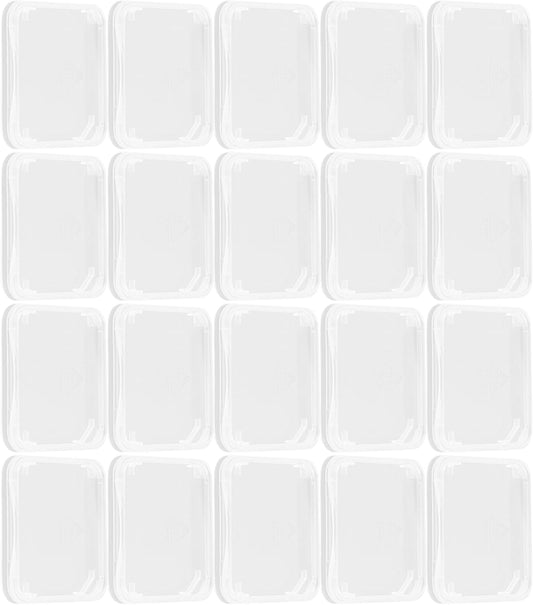 BESPORTBLE Transparent Memory Card Storage Boxes PP Material Memory Card Holders Lightweight Small Organizers with Stay-Put Latch for Sim and Jewelry Storage