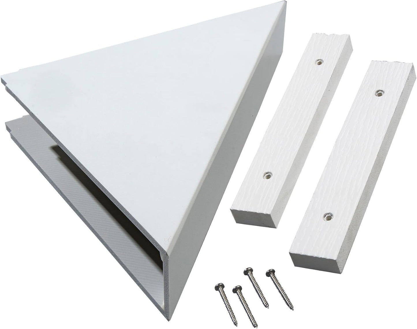 Palisade Vinyl Waterproof Corner Shower Shelf in Dusty Pearl