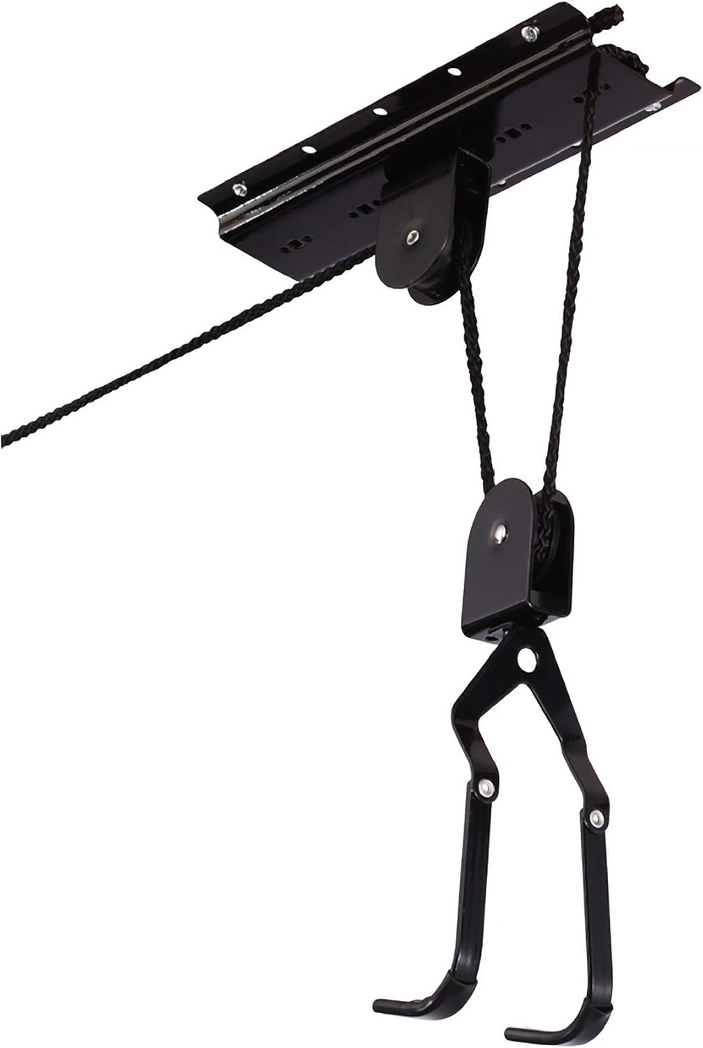Bike Hanger - Overhead Hoist Pulley System with 100lb Capacity for Bicycles or Ladders - Secure Garage Ceiling Storage by Rad Sportz