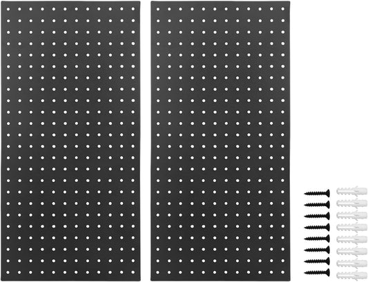 Fydun Metal Pegboard Wall Panels Steel Modular Peg Board Organizer Garage Workbench
