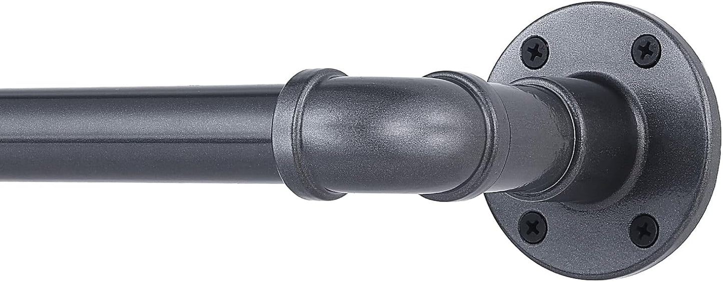 Industrial Gunash Curtain Rod, 30-168 Inch, Outdoor Rustic Room Divider
