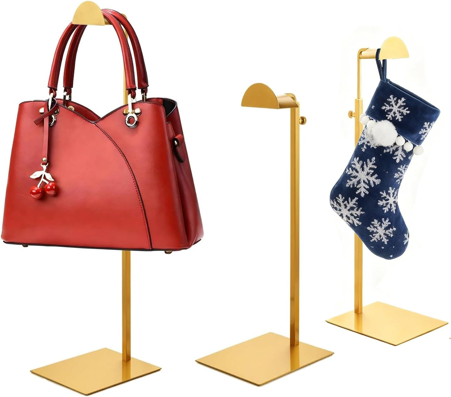 Purse Display Stand,3 Pack stand for purse,Stainless Steel Purse Stands for Display,Height Adjustable Handbag Display Stand,for Commercial Stores And Parties