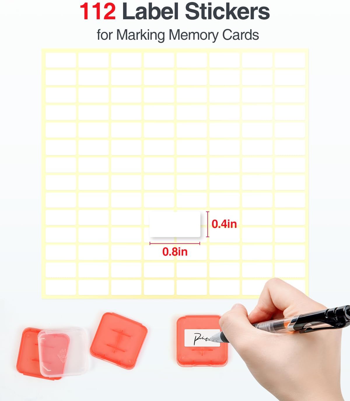 Luxtude SD Card Holder Case, Hard Memory Card Cases, 42 SD Holders, 14 TF Holders, 56 Slots