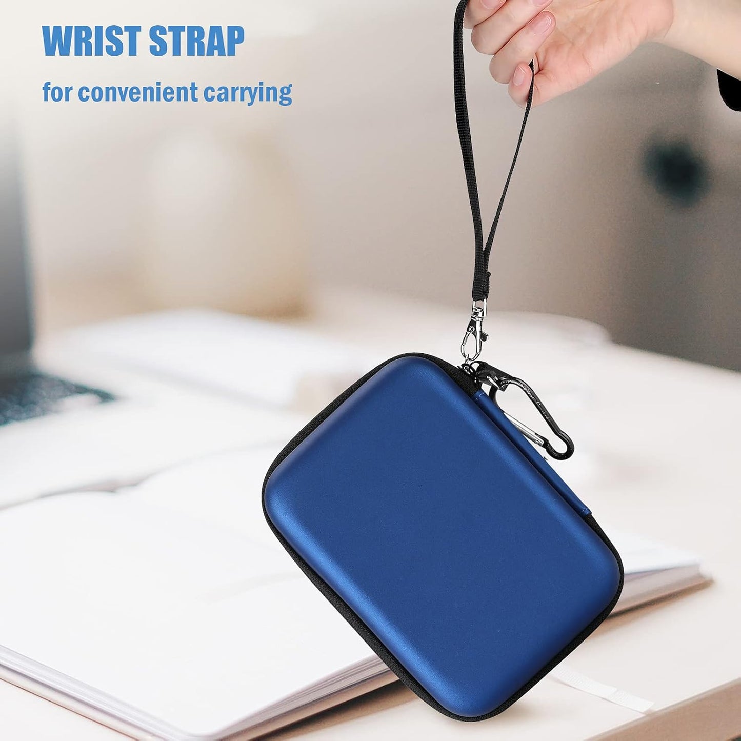 ProCase Hard Drive Case 2.5 Inch for Elements WD My Passport Canvio Basics Seagate Backup Plus Slim Expansion 1TB 2TB 3TB 4TB, Portable External Hard Drive Carrying Case -Navy