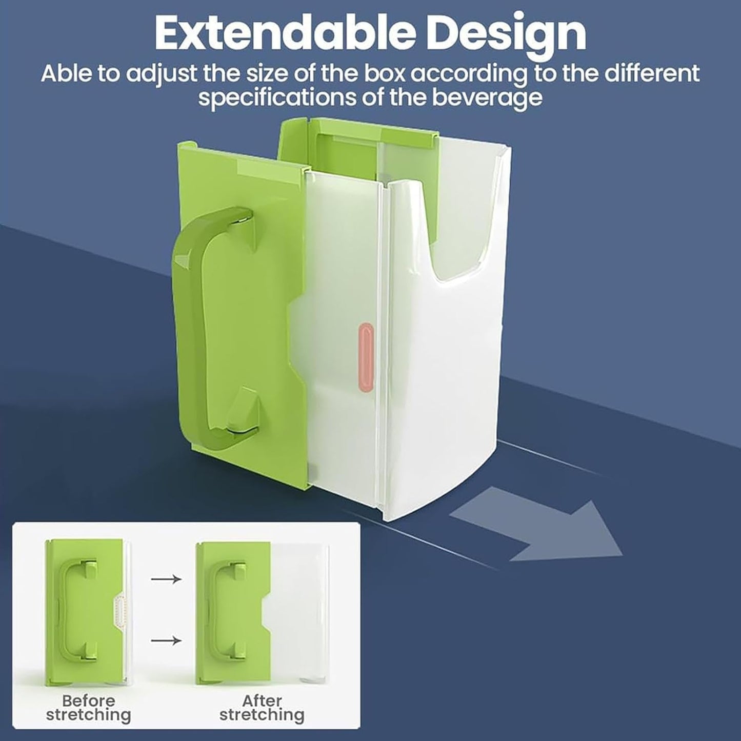 Milk Carton Holder with Handle 8x5cm Reusable Juice Box Holder No Squeeze Adjustable Food Pouch and Milk Box Rack for Kids No Spill