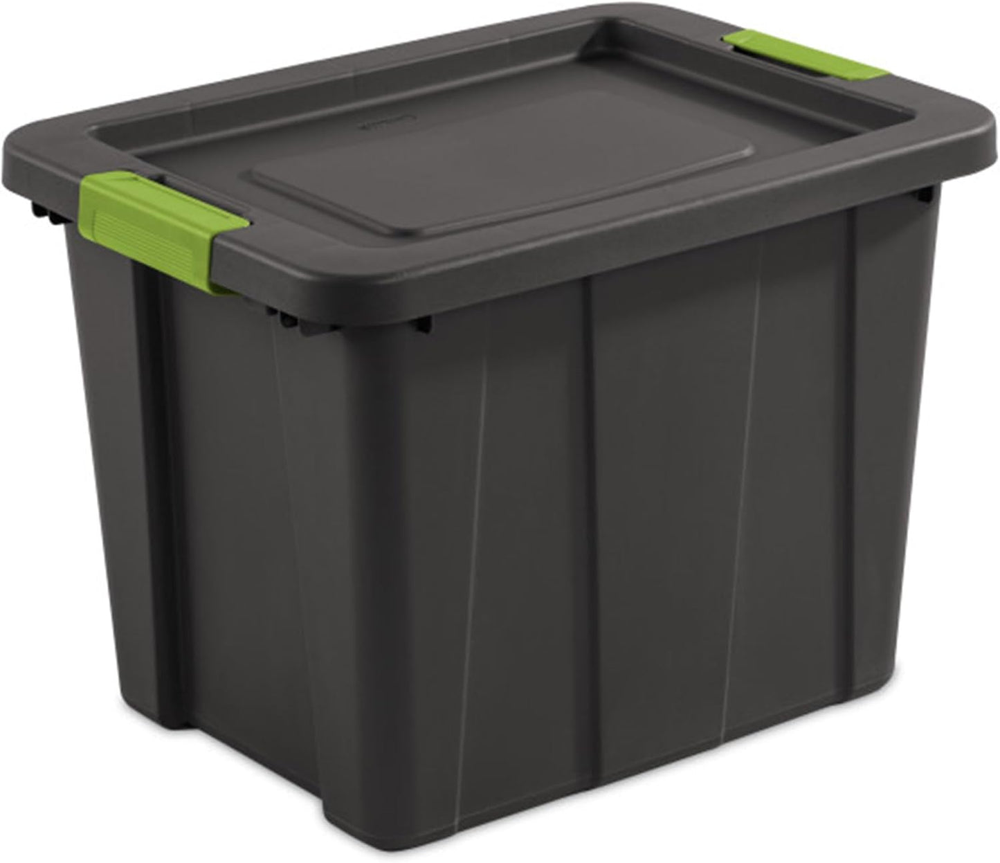 Sterilite 18-Pack Storage Bins with Lids, Heavy Duty Totes, Tuff1, 18 Gallon, Flat Gray