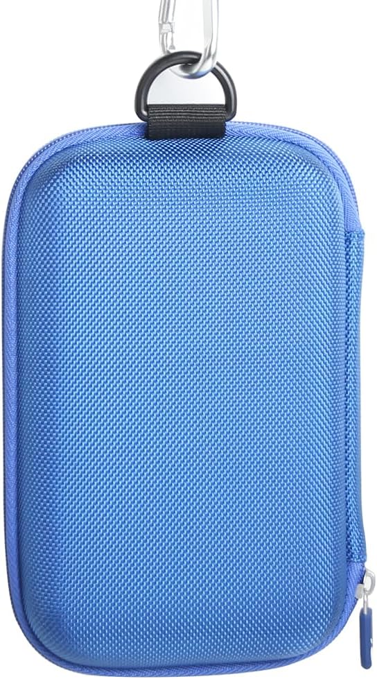 Hermitshell Hard Travel Case for Samsung T7 Shield 2TB / 1TB / 4TB, Portable SSD, USB 3.2 Gen2 External Solid State Drive (Blue, Case for 2 Hard Drives)