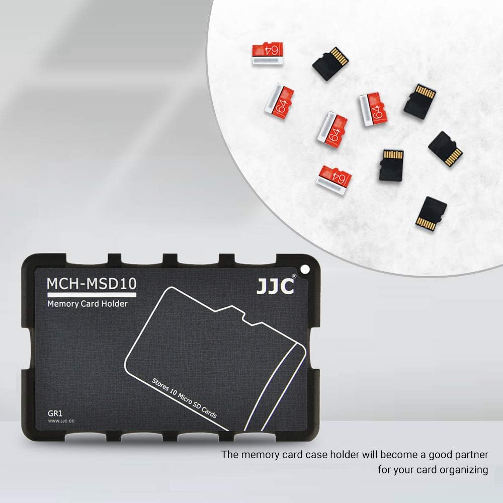 10 Slots Micro SD Card Holder Case Storage Organizer, Ultra Slim Credit Card Size Lightweight Portable TF MSD Memory Card Storage