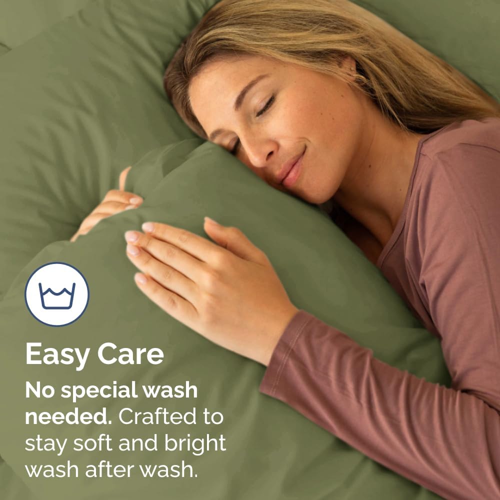 Queen Pillow Cases - 2 Pack - Super Soft Pillowcase Covers - Envelope Enclosure - Hotel Quality Pillow Protectors - Wrinkle Free, Shrink & Stain Resistant - Machine Washable - 20" x 30" (Sage Green)