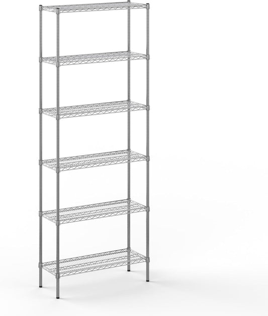 14" Deep x 36" Wide x 96" Height Wire Shelving Kit | 6-Tier | NSF Commercial Storage Rack Unit