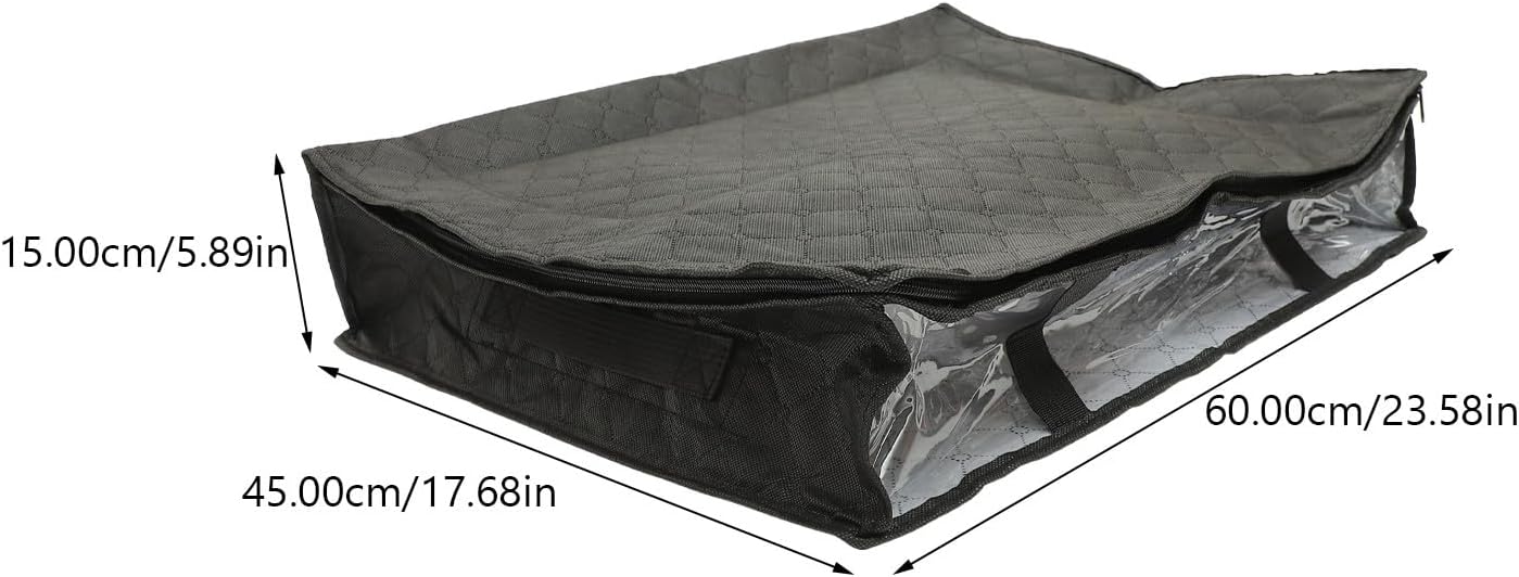 Large Capacity Under Bed Storage Bag with Handles Breathable Non-woven Organizer for Quilts Blankets Bedding Multipurpose Clothes Storage Bin for Closet and Shelf Easy-clean with