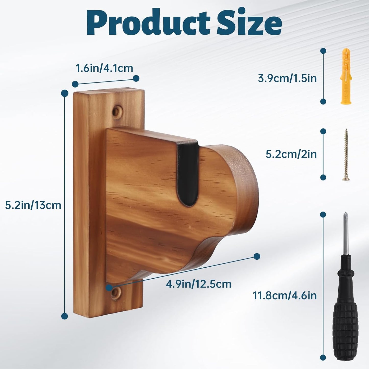 Skateboard Wall Mount, Wooden Horizontal Skateboard Rack Wall Hanger Display and Storage
