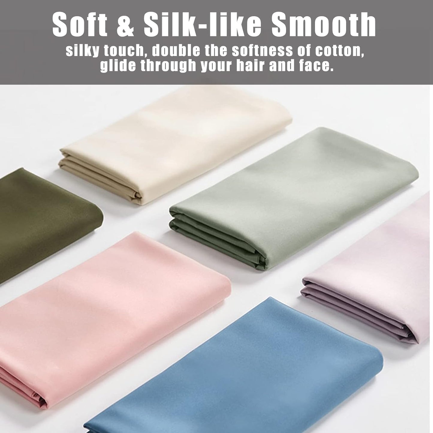 Pillow Cases King Size 2 Pack, Bamboo Rayon Cooling Pillowcases with Envelope Closure, Cool Breathable Pillow Case for Hot Sleepers & Night Sweats, 20x40 inches, Khaki