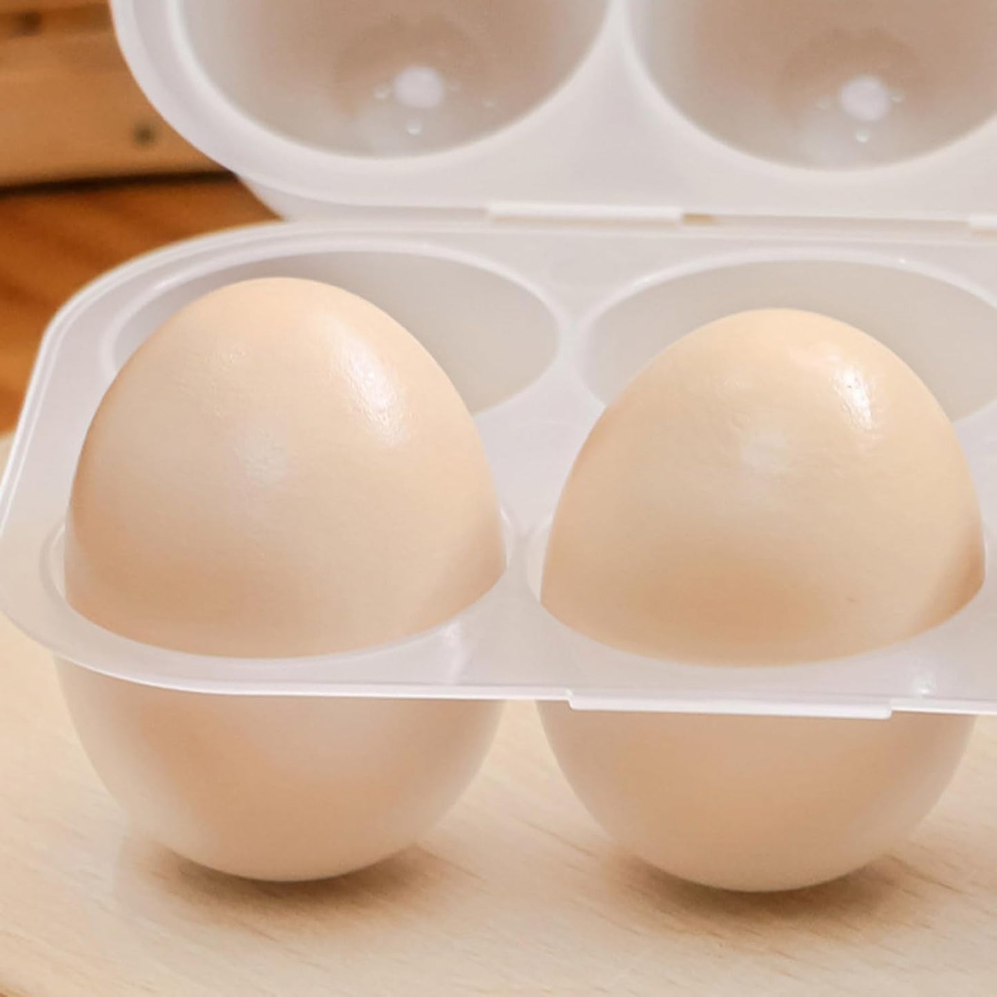 6 Grid Eggs Holder Container, Portable Tray Egg Grid Storage Container With Lid Camping Boxes Carriers For Camping Picnics Travel Kitchen Restaurants