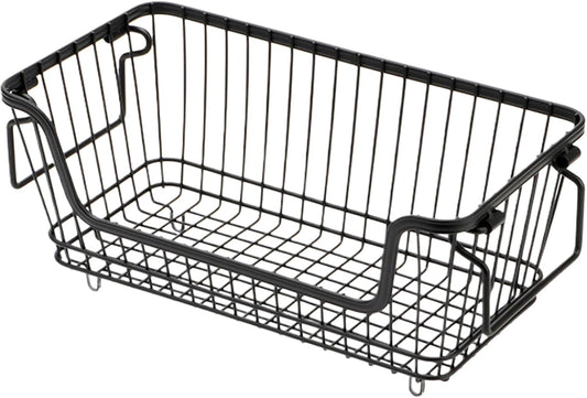 Stackable Storage Basket, Easy Application,32x16x14c, Deep Freezer Bins, Refrigerator Storage Bins, Versatile Organizer, For Chest Freezer Ice Cream Fruits Veggies