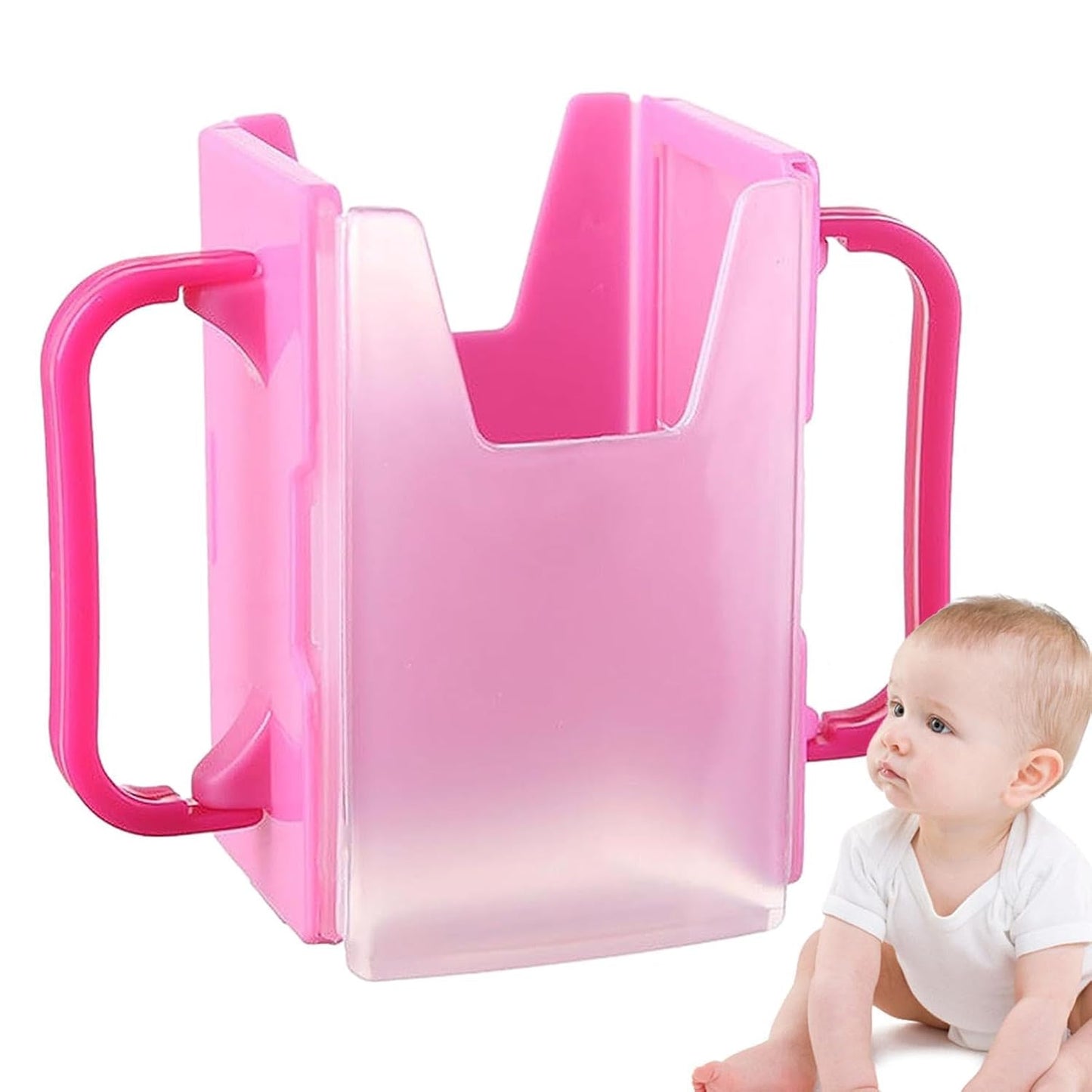 Generic Children's Milk Box Holder - No Spill, Extendable, Portable Juice Box Holder for Home, Car, Traveling