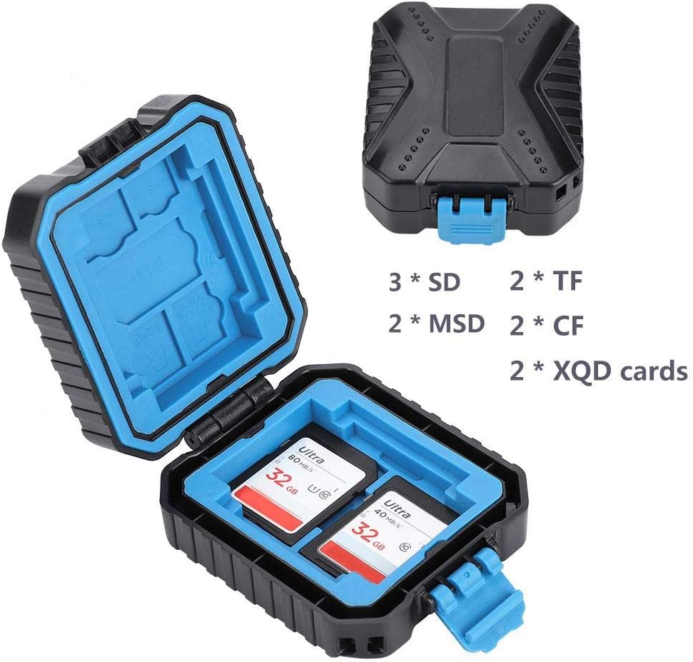Portable Memory Card Protective Case,Waterproof SD TF Cards Travel Carry Cover Shell Holder Box for Photography Lovers