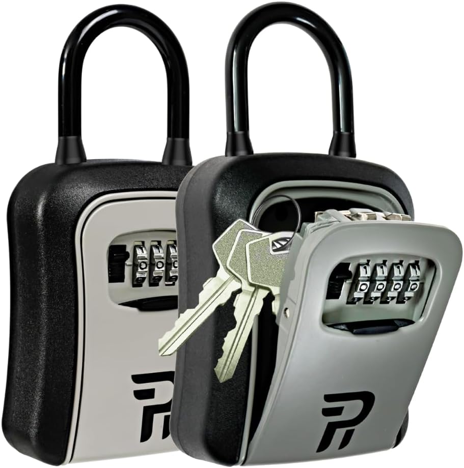 Key Lock Box for Outside - Combination Realtor Lockbox for House Keys Outdoor