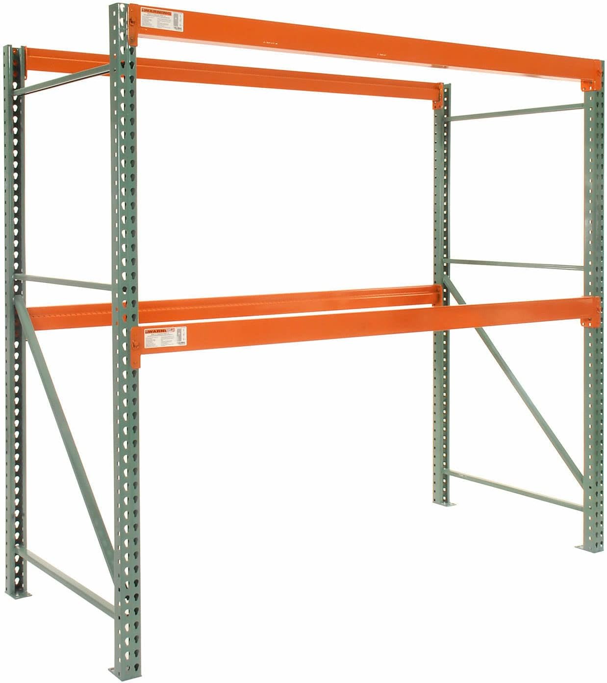 Global Industrial Teardrop Pallet Rack Starter, 144"W X 48"D X 120"H, 5970 Lbs. Capacity