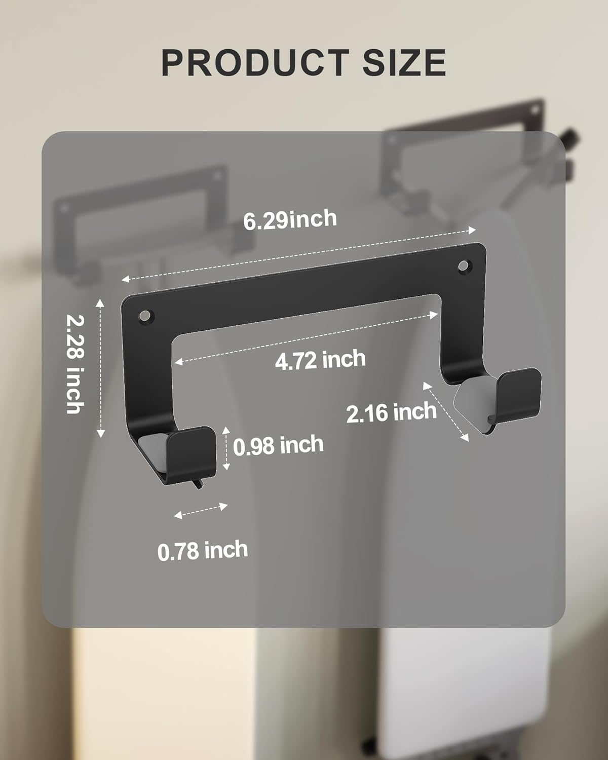 Ironing Board Hanger Wall Mount Stainless Steel, Y T Leg Ironing Board Holder Wall Mount for Laundry Room, Iron Board Hooks for Wall Heavy Duty Black